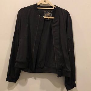 Black bomber jacket